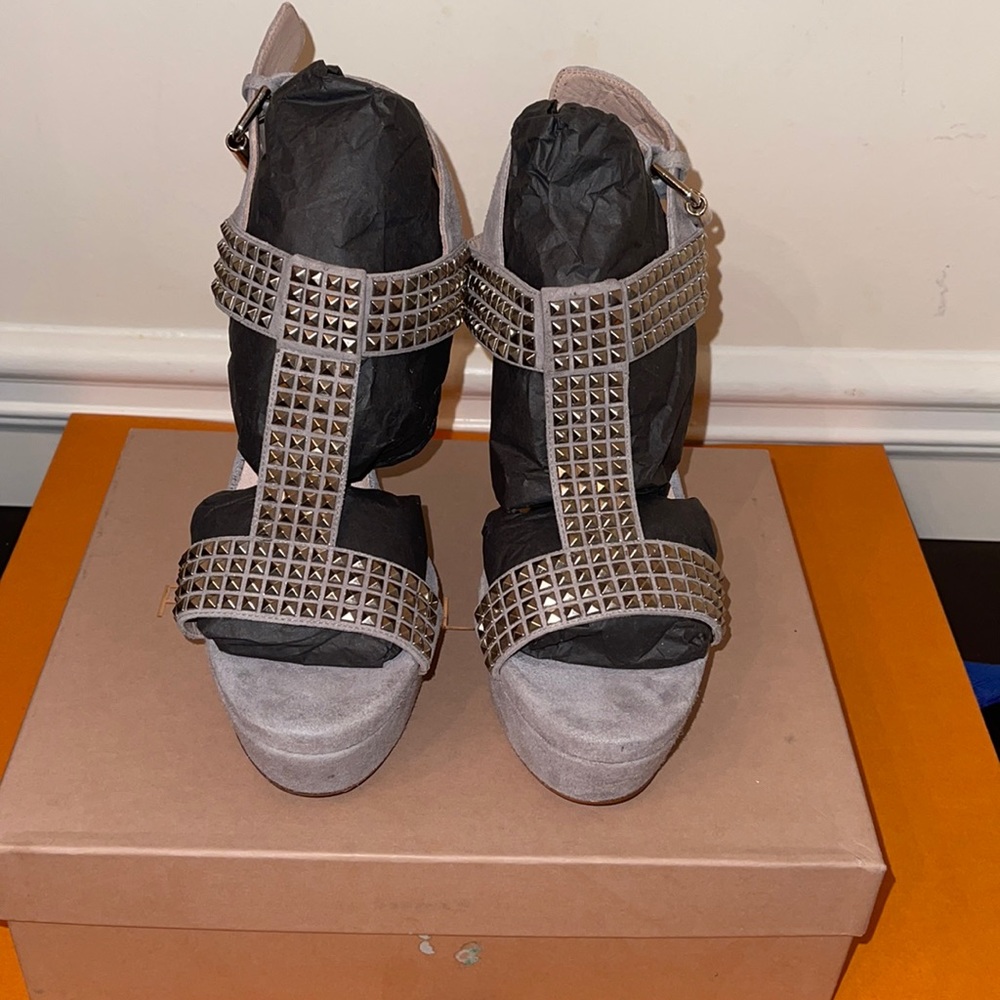 Pura Lopez Suede wedge heels